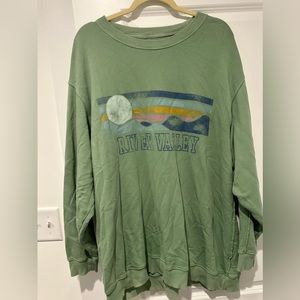 Aerie xl green sweatshirt